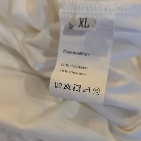 White Ruffle Tube Mini Dress - Picture 7 of 7